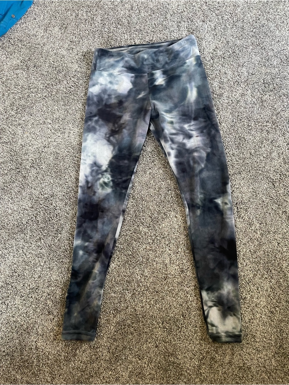 Women’s High-Rise Tie-Dye Leggings - Black/Grey